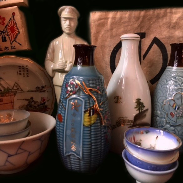 Sake Cup and Bottles